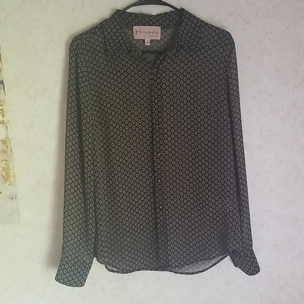 Philosophy Geometric Buttondown